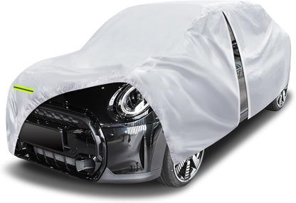 6 Layers Car Cover Waterproof All Weather for Automobiles, Size A3 with Zipper Cotton Fit for Toyota Camry, Honda Accord, Ford Mustang, Chevy Camaro/Malibu,Kia Optima/K5 (187-198 inch)