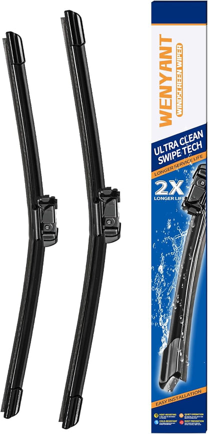 28"/28" Windshield Wipers Compatible with Ford Edge 2015-2020 Focus 2012-2018 Escape/Fusion 2013-2019 Front Wiper Blades for My Car Original Equipment Automotive Replacement (Set of 2) - Colors A