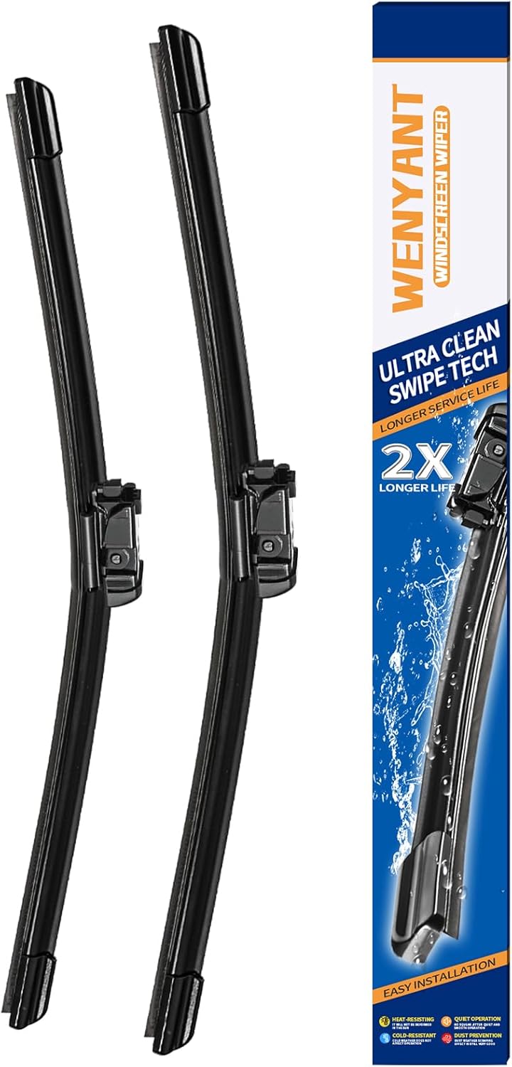 28"/28" Windshield Wipers Compatible with Ford Edge 2015-2020 Focus 2012-2018 Escape/Fusion 2013-2019 Front Wiper Blades for My Car Original Equipment Automotive Replacement (Set of 2) - Colors B