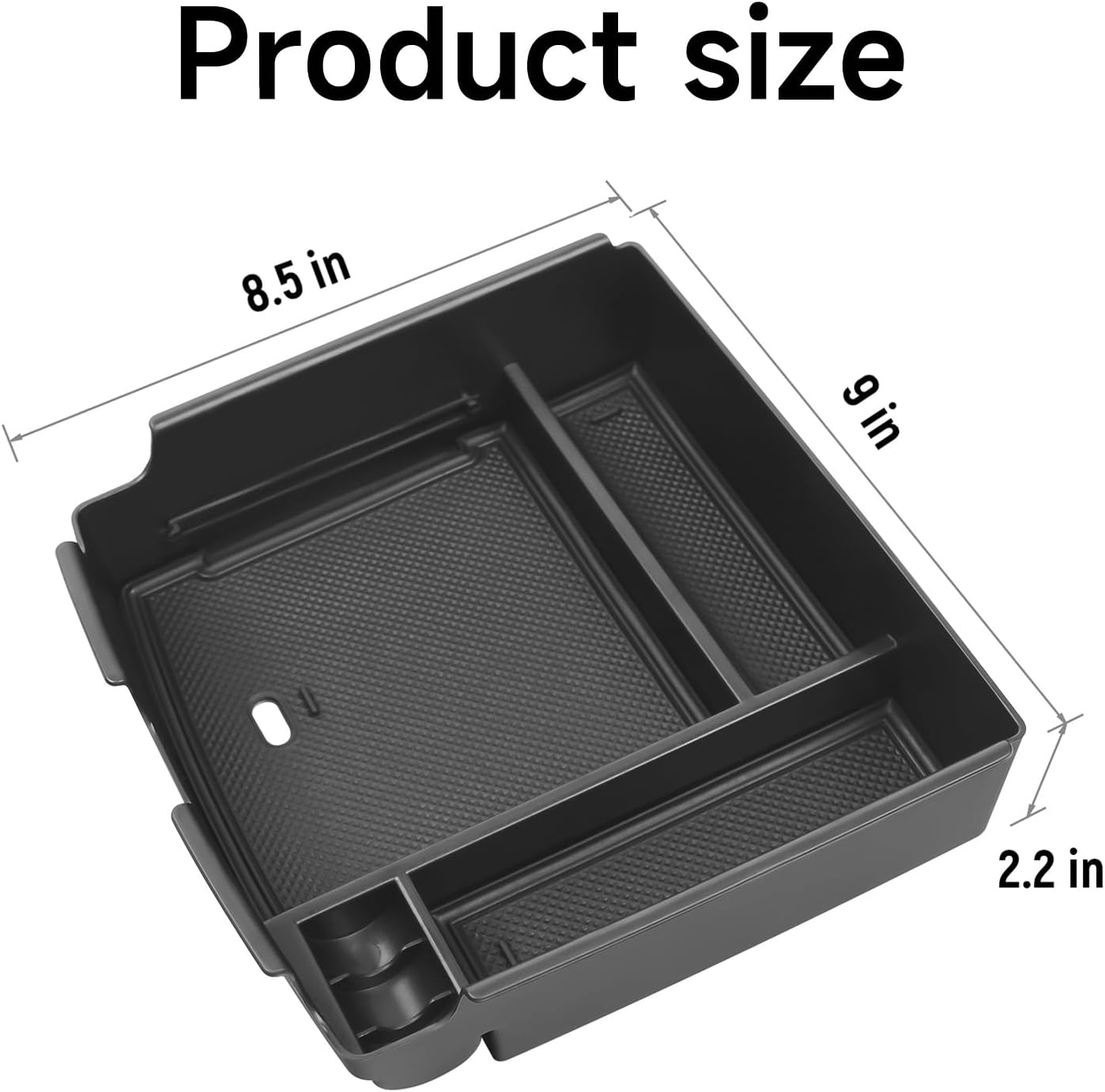 Glove Box Dividers Organizer Compatible with Toyota 2016-2020 2021 2022 2023 Tacoma Accessories Black ABS Material Center Console Organizer