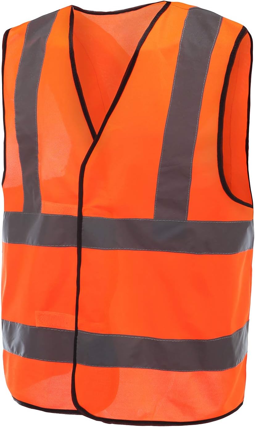 AYKRM 12 colour High visibility viz vest hi vis viz reflective work construction safety vest (XS-8XL) - Colors A