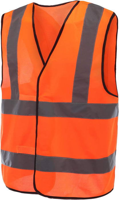 AYKRM 12 colour High visibility viz vest hi vis viz reflective work construction safety vest (XS-8XL) - Colors A
