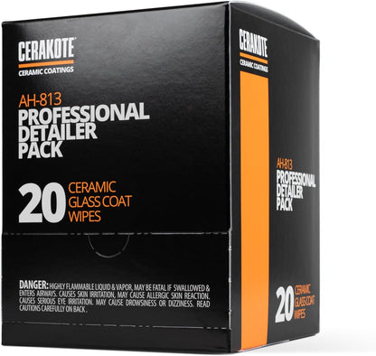 CERAKOTE® Ceramic Glass Coat Protectant - Hydrophobic Automotive Rain Repellant, Long-Lasting and Durable Ceramic Coating, Quick and Easy Application