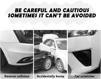 2PCS Rubber Car Bumper Guard,Anti-Collision Anti-Scratch Car Rear Bumper Protector Strip,Universal Car Bumper Protector Guard Car Exterior Accessories for Cars Trucks SUVs (Black)