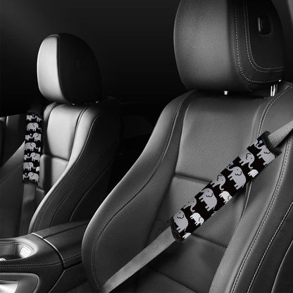 2Pcs Soft Auto Seat Belt Cover Pad Cute Cat Print Colorful Car Seatbelt Shoulder Cushion for Comfortable Driving, Compatible with All Cars' Seatbelt and Backpack Straps