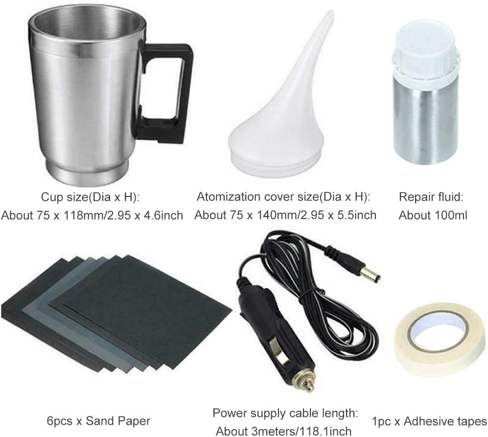 Atomizing Cup Car Headlight Lens Repair Tool Restoration Auto Restore Kit Clear, Refurbished Restoration Renovation Heating Atomization Cup Refurbish Kit
