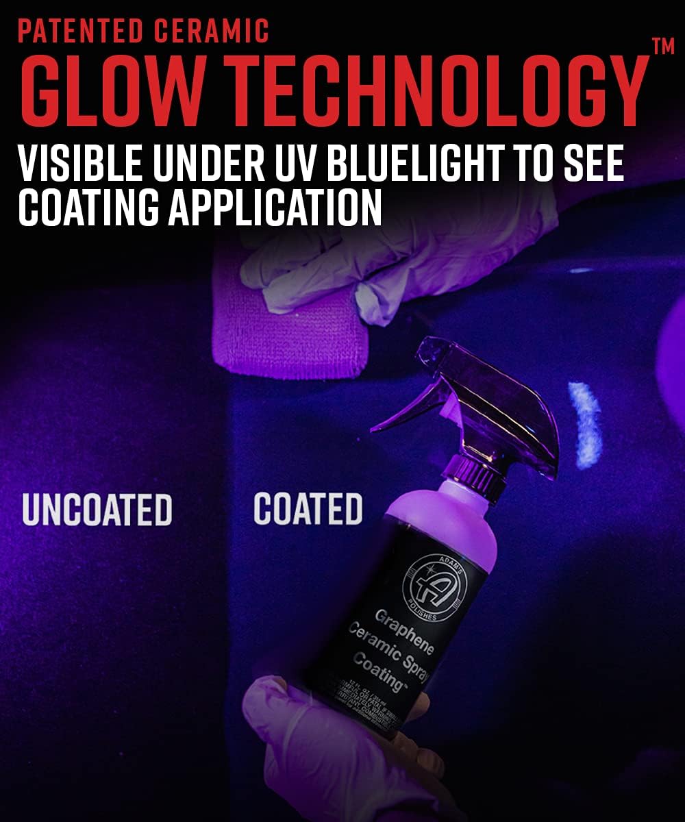 Adam's Polishes Advanced Graphene Ceramic Spray Coating - 18+ Months Sprayable Graphene Oxide Ceramic Coating for Cars, Boats, RV's & Motorcycle | Adds Extreme Gloss, Depth, Shine & Protection