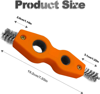 4 in 1 Car Battery Cleaning Brush,Anti-Corrosion Battery Terminals,Copper Pipes Cleaner Brush Tool,Universal for Automotive and Marine for Plumbing Installation Soldering Brazing