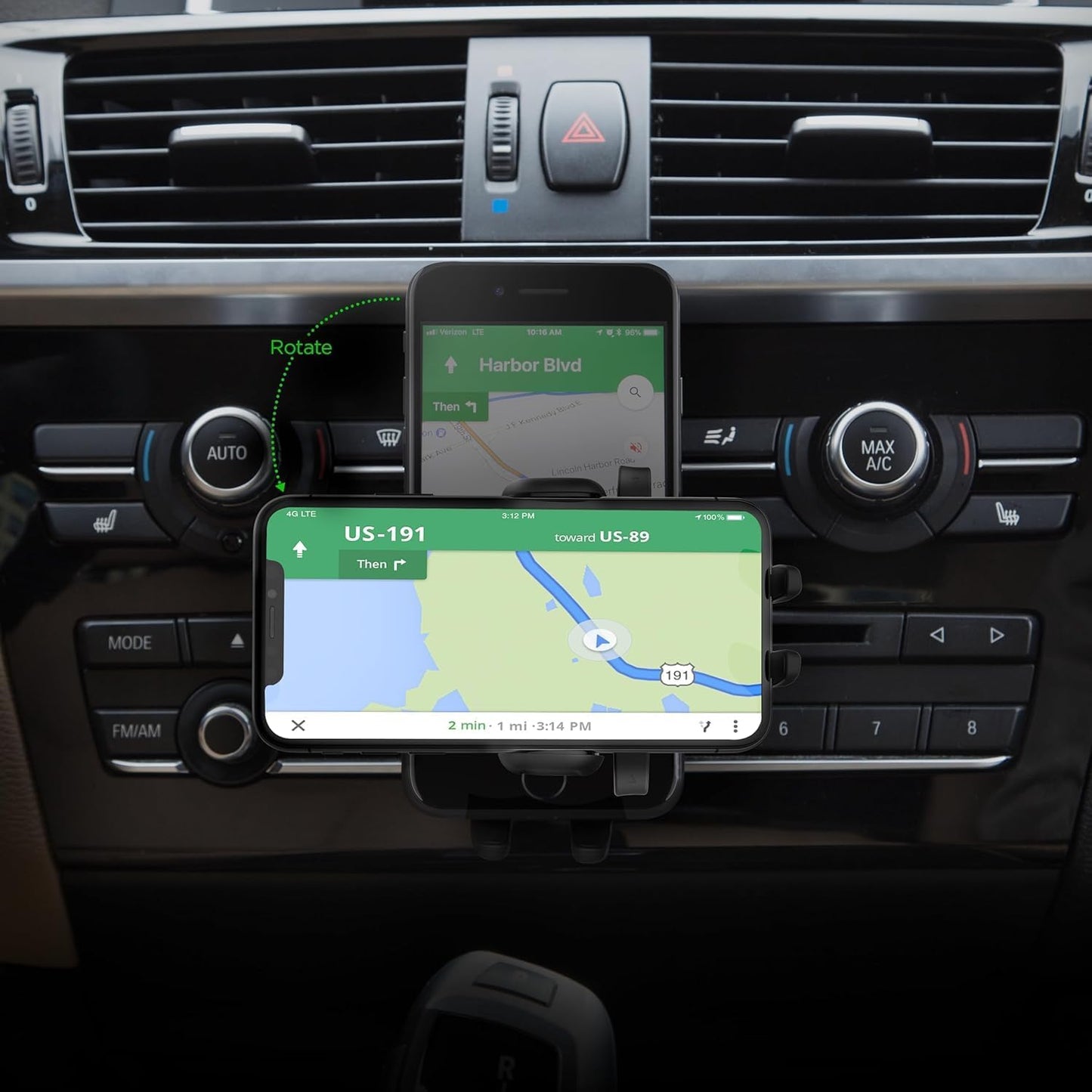 iOttie Easy One Touch Signature CD Slot Mount - Universal Car Phone Holder for iPhone, Google, Samsung, Moto, LG, and all other Smartphones