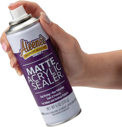 Aleene's 26412 Spray Gloss Finish, 6 Oz Acrylic Sealer, Original Version, Clear - Gloss