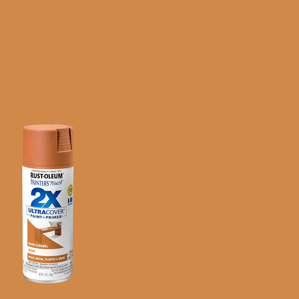 Rust-Oleum 334029 Painter's Touch 2X Ultra Cover Spray Paint, 12 oz, Gloss Clear - Colors B