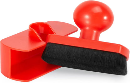 UNIMEIX Tire Shine Applicator Brush Large Vegan Tire Shine Brush with Storage Stand for Vehicles Tire Shine Polish Wax and Car Wash