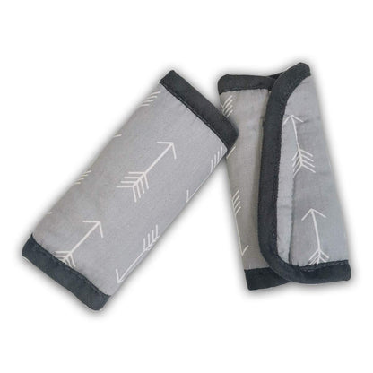 Car Seat Strap Covers for Baby Kids, Seat Belt Covers Strap Pads Cushion for boy Girl, Protect Neck and Shoulder rubbing, Anti-Slip Design, Universal for Stroller/Carrier/Pushchair Grey