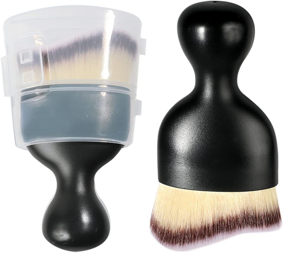 AOCISKA Car Interior Detailing Brush,Soft Bristle Cleaning Brush Car Detailing Brush Dusting Brush,Car Interior Cleaning Tool,Auto Detail Brush Car Dash Duster Brush (Black)