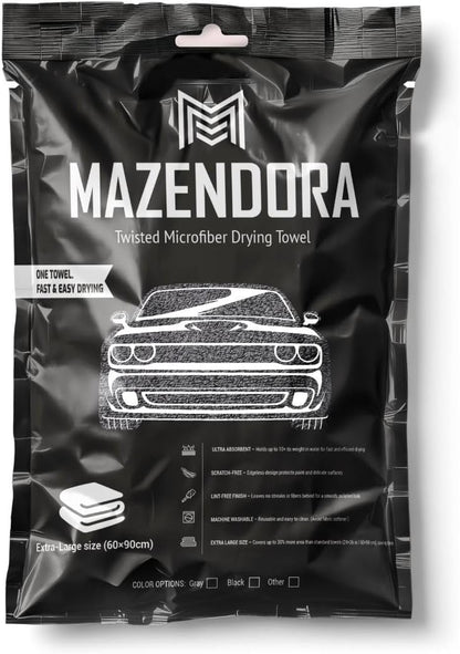 Twisted Microfiber Towel, Premium Microfiber Towels for Cars, Car Drying Towel, Ultra Absorbent Quick Dry Towel, Drying Cloths Auto Detailing for Streak Free Auto Finish
