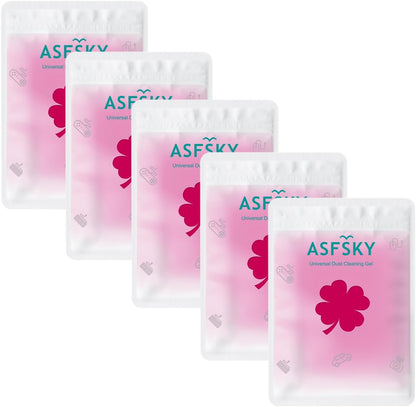 ASFSKY Car Cleaning Gel for Car Detailing Car Cleaning Gel Putty Reusable Keyboard Cleaner Gel Car Putty for Cleaning Dust Universal Cleaning Gel 5 Pack(Green)