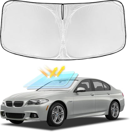 for Toyota Tacoma 2016-2023 2024 2025 2026 Sun Shade Sunshade Windshield Cover - 4 Layers Front Window Shade Custom Fit Tacoma 2Dr 4Dr Pickup Sun Visor 240T Shade Blocks UV Rays Car Accessories - Colors E
