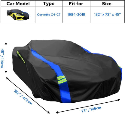 Avecrew Car Cover Waterproof All Weather for Automobiles, Outdoor Heavy Duty Full Exterior Covers for Sedan(194"-208")