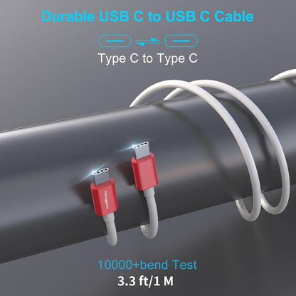 67.5W Car Charger USB C Super Fast Charging, 45W USBC & QC3.0 Port Plug for iPhone 17 Pro Max/Air/16/15/iPad, Samsung S26/S25 Android Cell Phone, Dual 12V Cigarette Lighter Adapter+ 3.3ft Type C Cable