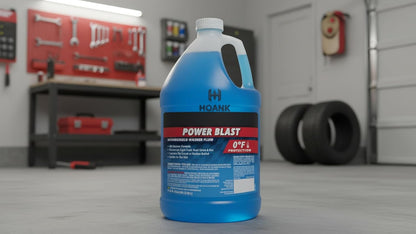 (6 Gallons) - Power Blast Windshield Washer Fluid, -20°F Protection, Blue, 1 Gallon Jug, Ready to Use (6 GALLONS, Blue Power Blast -20°F)