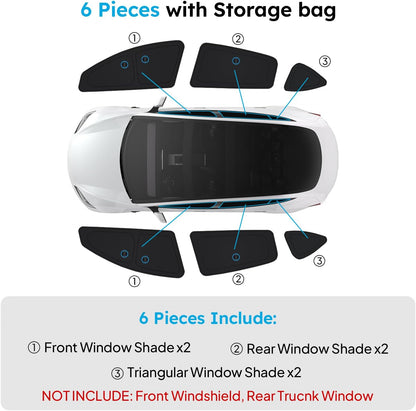 Wigoo 2026 Upgrade 8PCS Full Set Window Sunshade for Toyota 4Runner 2010-2024 [7-Layer Cooler & Blacker, Ice-Crystal Tech] with Windshield for Sun Block, Baby, Camping, Privacy Napping, Relax
