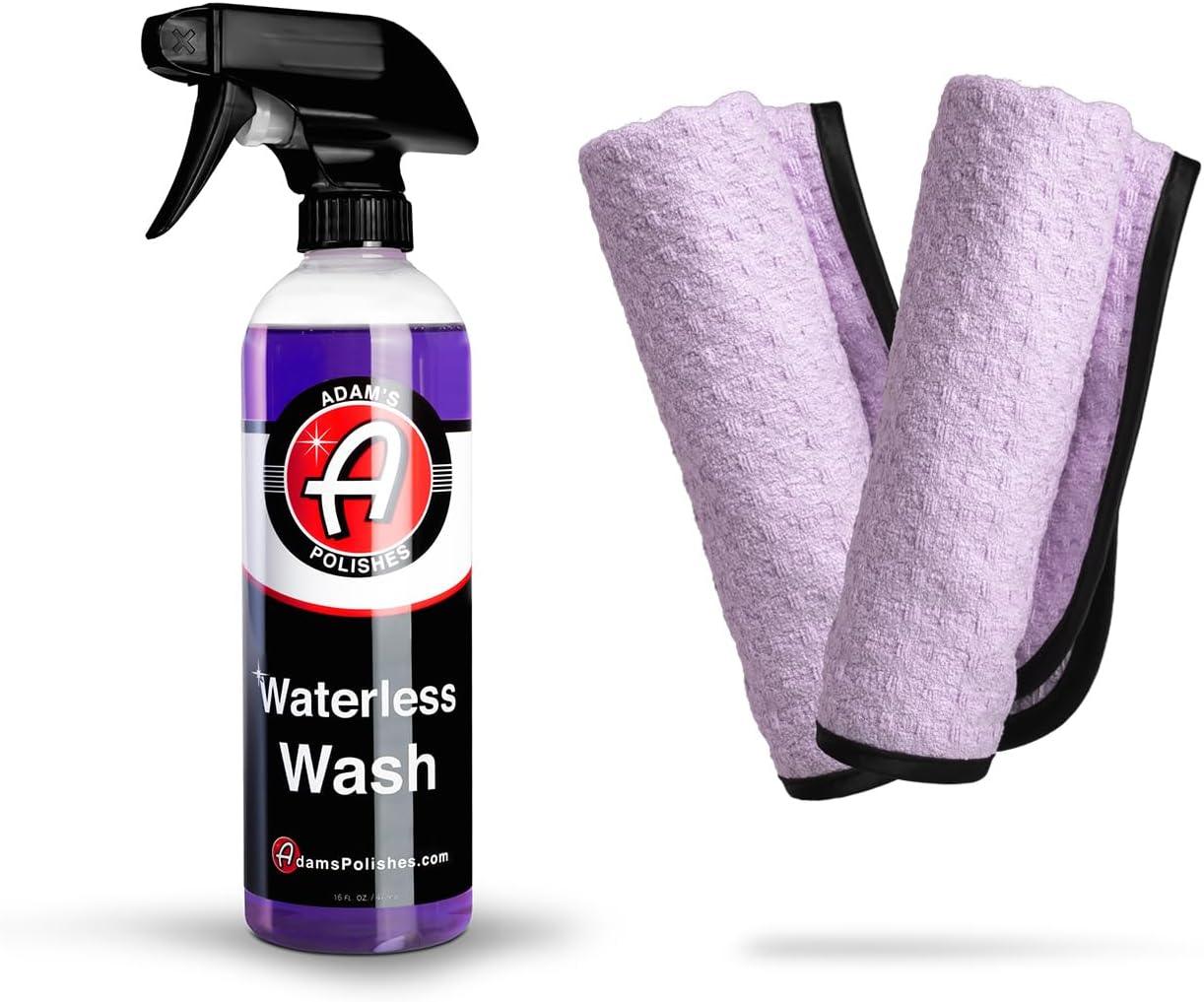 Adam's Polishes Waterless Wash (16oz) - Car Cleaning Car Wash Spray for Car Detailing | Safe Ultra Slick Lubricating Formula, Boat, Motorcycle, RV | No Garden Hose, Wash Soap or Foam Cannon Needed