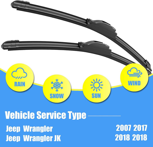 Gavimnal® 28"+17" Silicone Wiper Blades Replacement For Nissan Altima 2007-2015,Maxima 2009-2014,All-Season Front Windshield Wiper Blades(Set of 2)