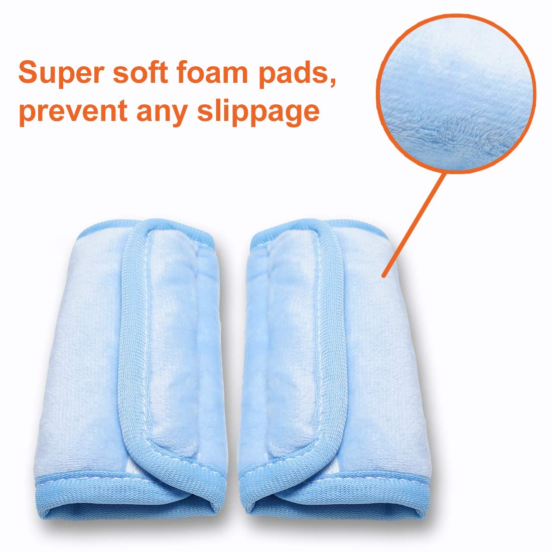 COOLBEBE Car Seat Straps Shoulder Pads for Baby Kids, Super Soft Seat Belt Covers for All Car Seats/Pushchair/Stroller/High Chair