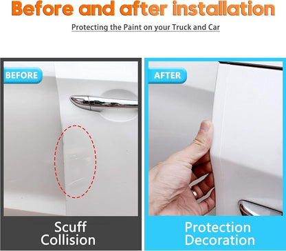 MYFAMIREA Anti-Scratch Anti-Collision Adhesive Strip Car Door Edge Guard Protector Strip Car Door Scuff Plate Protectors Transparent Invisible Tape for Rear Bumper/Door(33Ft x 2In)