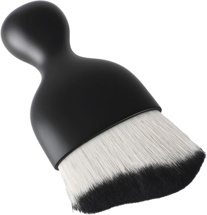 Car Detailing Brush, Soft Bristle Cleaning Brush, Scratch-Free Auto Duster Tool for Dashboard, Air Vents, Leather & Interior Cleaning (Black&Brown)