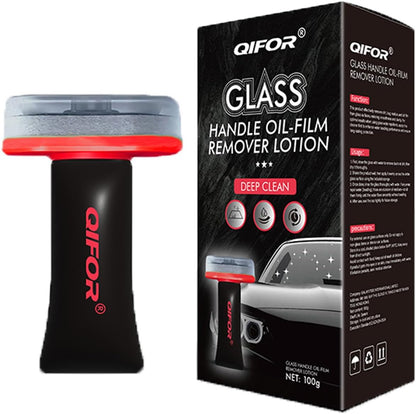 QIFOR Oil Film Remover for Car Windshields and Windows, Automotive Glass Cleaner for Oil Residue & Road Grime, Improves Visibility & Safe Driving (1 PCS)