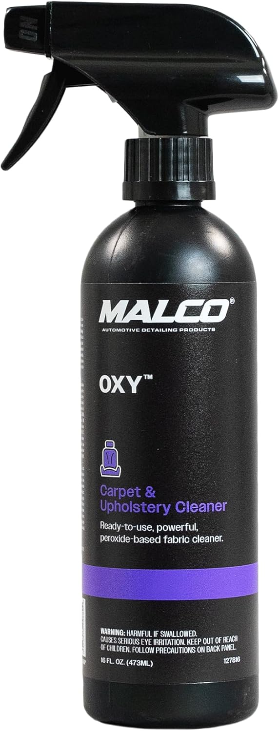 Malco OXY Carpet & Upholstery Cleaner - Stain Remover Spray for Car Interior Fabric/Cleans the Toughest Vehicle Stains/Deep Cleaning Liquid Formula / 1 Gallon (127801)