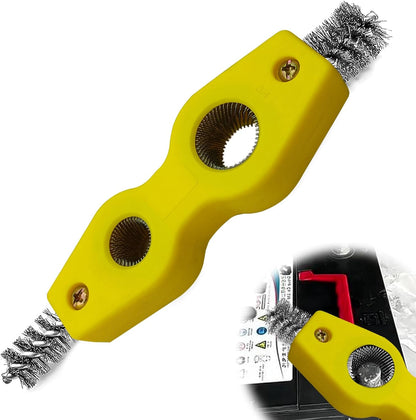 4 in 1 Car Battery Cleaning Brush,Anti-Corrosion Battery Terminals,Copper Pipes Cleaner Brush Tool,Universal for Automotive and Marine for Plumbing Installation Soldering Brazing