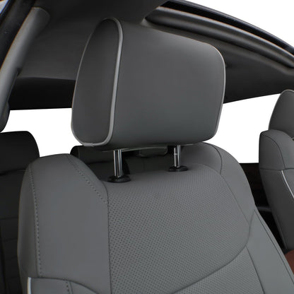 EKR Tacoma Car Seat Covers Custom Fit for Toyota Tacoma (Petrol) 2024 2025 2026 DoubleCab/CrewCab SR/SR5/TRD Sport/TRD Off-Road/Limited -Truck Seat Covers Full Set,Faux Leather(Black)