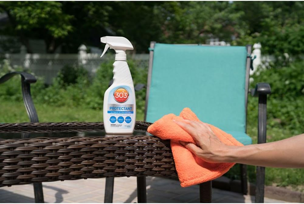 303 Products Aerospace Protectant Spray, UV Protection for Outdoor Surfaces – Protects Vinyl, Plastic & Rubber, Repels Dust & Dirt, Matte Finish, 10 oz