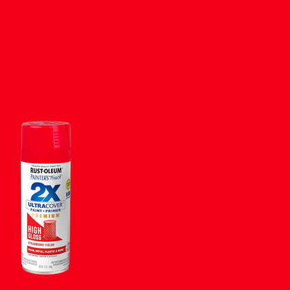 Rust-Oleum 334029 Painter's Touch 2X Ultra Cover Spray Paint, 12 oz, Gloss Clear - Colors B