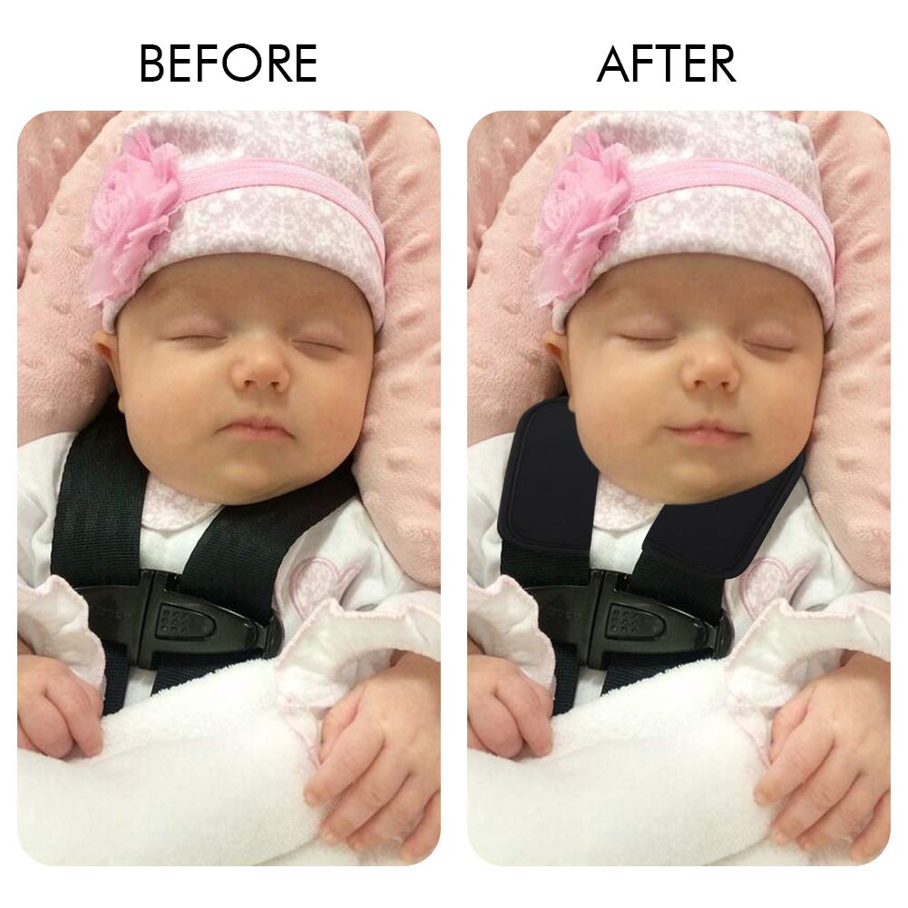 Accmor Car Seat Strap Covers for Baby Kids, Car Seat Strap Covers Shoulder Pads, Soft Seat Belt Covers for All Car Seats, Pushchair, Stroller