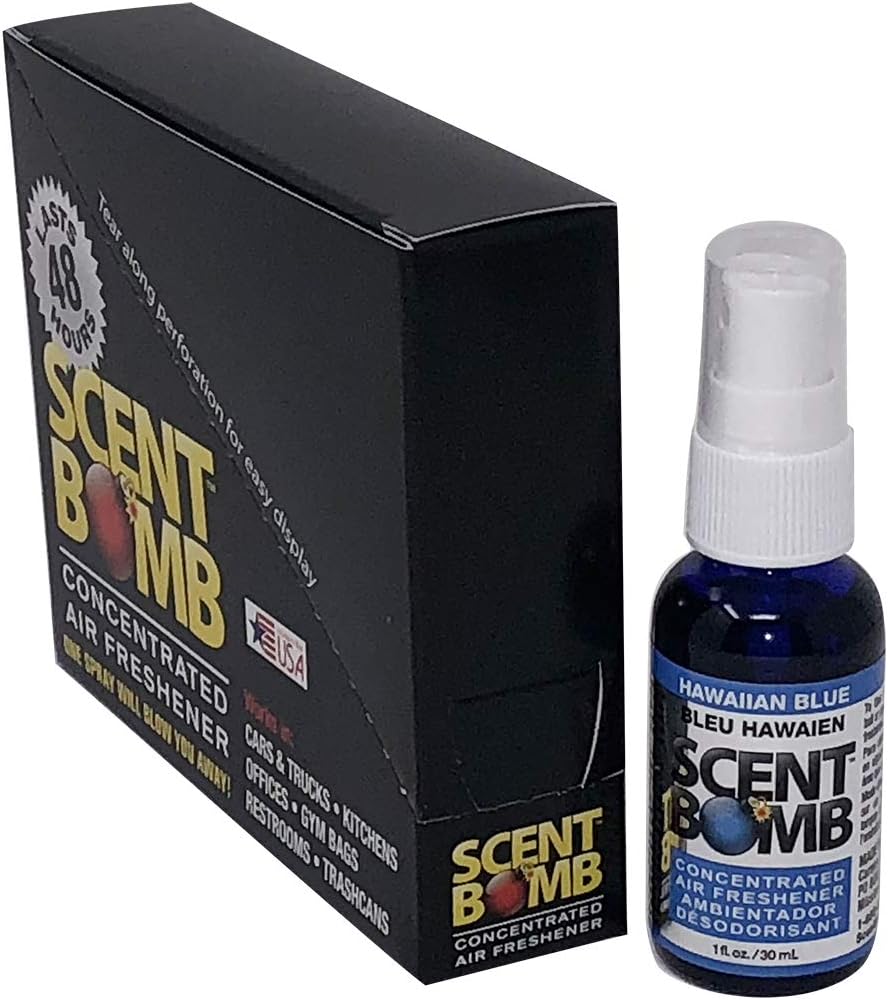 Scent Bomb Air Freshener Spray, Long-Lasting Odor Eliminator - Effective Deodorizer for Home & Car, Fresh Room Spray for Kitchen, Bathroom & Smell Neutralizer - 1 oz Pack of 4, Black Cherry Scent