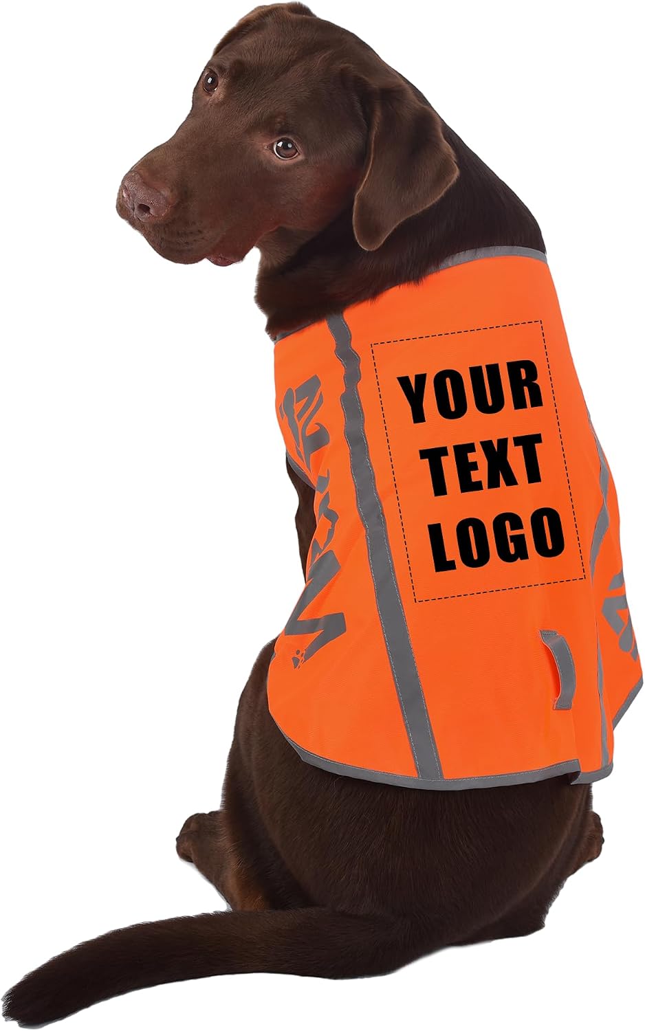Pink Reflective Dog Vest for Large Breeds,High Visibility Dog Safety Vest Harness with Removable Bell Keep Safe from Hunting, Training & Cars Accidents