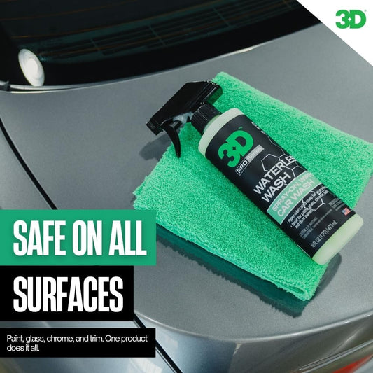 3D Waterless Car Wash - Easy Spray Waterless Detailing Spray - No Soap or Water Needed - Great on Cars, RVs, Motorcycles & Boats 1 Gallon