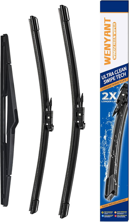 28"/28" Windshield Wipers Compatible with Ford Edge 2015-2020 Focus 2012-2018 Escape/Fusion 2013-2019 Front Wiper Blades for My Car Original Equipment Automotive Replacement (Set of 2) - Colors A