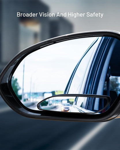 WildAuto Blind Spot Mirror, Rectangle Adjustable Car Auxiliary Universal Wide Angle Mirror for Universal Cars (Adhesive, 2pcs)