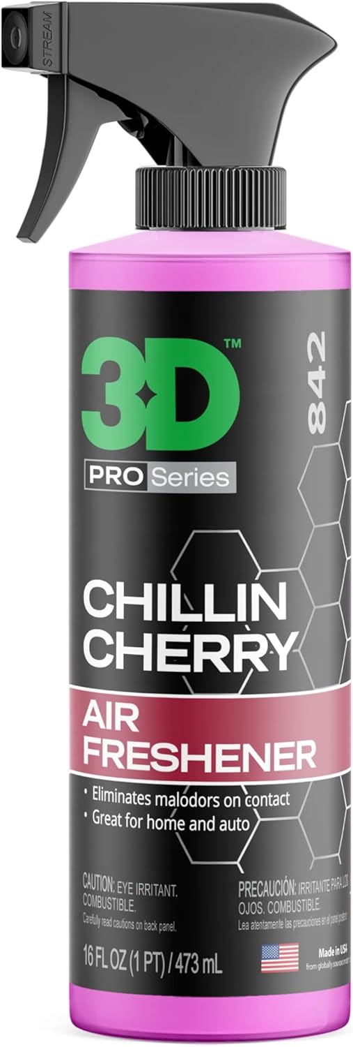 3D X-Treme Ice Air Freshener – 16oz Water-Based Spray – Long-Lasting, Non-Toxic Odor Eliminator – Safe for Pets & People – Crisp, Invigorating Scent for Cars & More