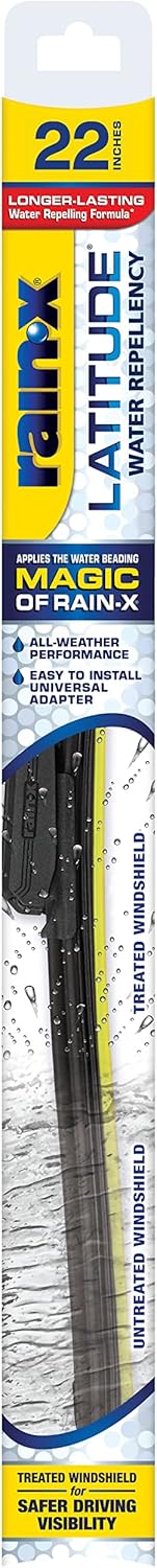 Rain-X 810363 Repellency Water Repellent Wiper Blades, 22" Windshield Wipers (Pack of 2), All Weather Streak-Free for Enhanced Visibility w/Water Repellency Formula [Amazon Exclusive] - Colors B