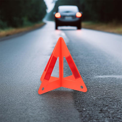 ULTECHNOVO 6-Pack Foldable Emergency Safety Triangles, DOT Compliant Reflective Roadside Warning Triangles for Vehicle Breakdown and Accident, High-Visibility Hazard Signs for Truck and Car Road Safet