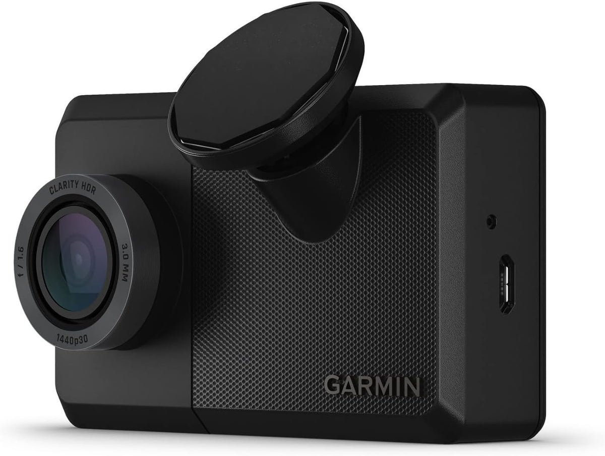 Garmin Dash Cam™ Mini 3, Ultracompact 1080p HD Dash Cam with a 140-degree Field of View, Built in Clarity™ Polarizer, Voice Controlled, Automatic Recording