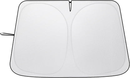 Windshield Sun Shade - Car Sun Shade Windshield, Reflector Sunshade Offers Ultimate Protection for Car Interior, Foldable Front Window Fit for Hatchback, Truck, SUV, MPV