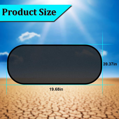 2 Pack Universal Car Window Shade, Cling Sunshade - Sun, Glare and UV Rays Protection for Your Child - Baby Side Window Car Sun Shades, Blocks Over 98% of Harmful UV Rays (Large)