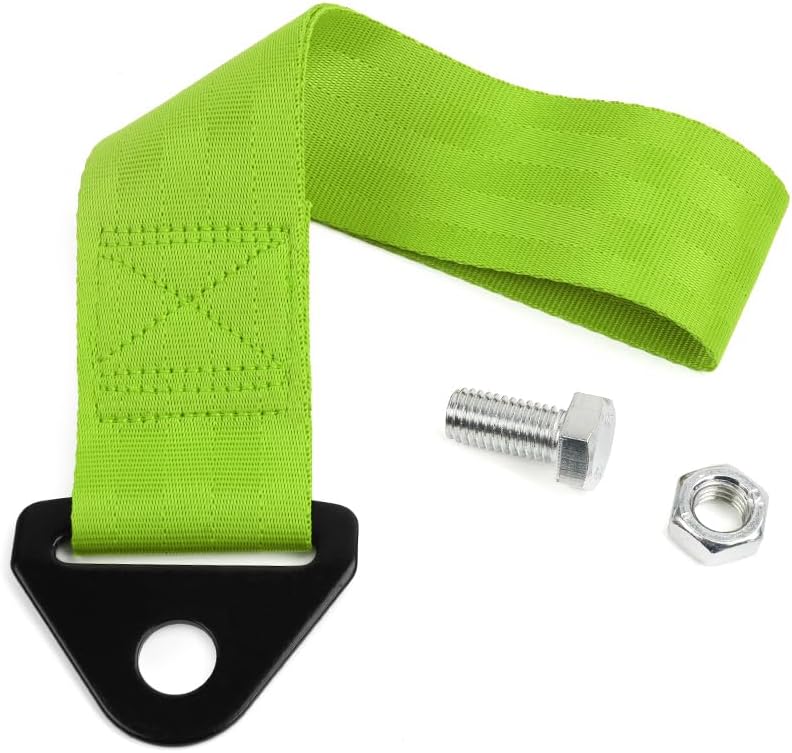 RASTP Racing Tow Strap, Car Modification Sports Trailer Belt Fit for Front or Rear Front Bumper Decorative (Red)