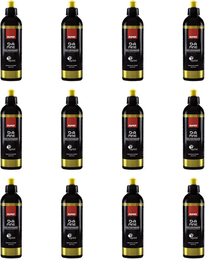 RUPES 9.DAFINE250 Pack of 1 250 ml Yellow D-A Fine High Performance Polishing Compound for Car Detailing & Removing Scratches| Removes Fine Defects | Micro-Abrasive Technology | Removes Swirl Marks